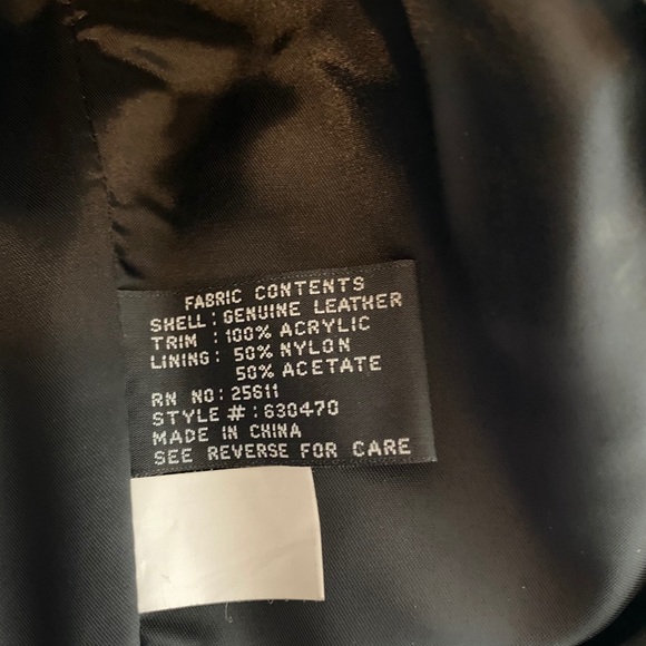 Leather jacket fur lined - Picture 10 of 14